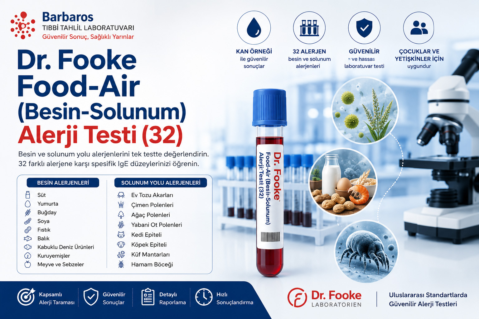Dr. Fooke Food-Air (Besin-Solunum) Alerji Testi (32)