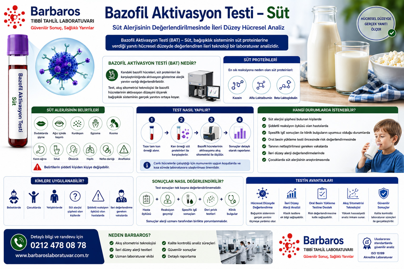 Bazofil Aktivasyon Testi – Süt