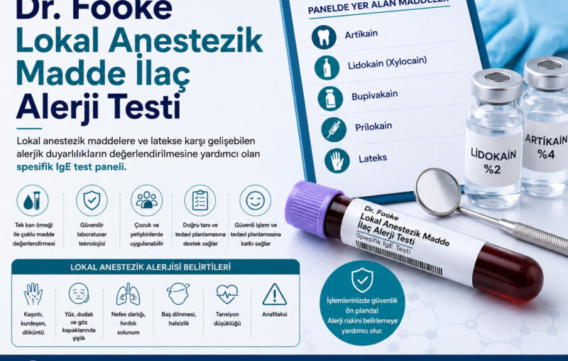 Dr. Fooke Lokal Anestezik Madde İlaç Alerji Testi