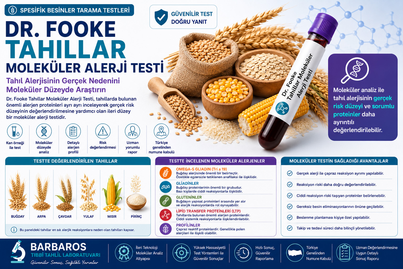 Dr. Fooke Tahıllar Moleküler Alerji Testi